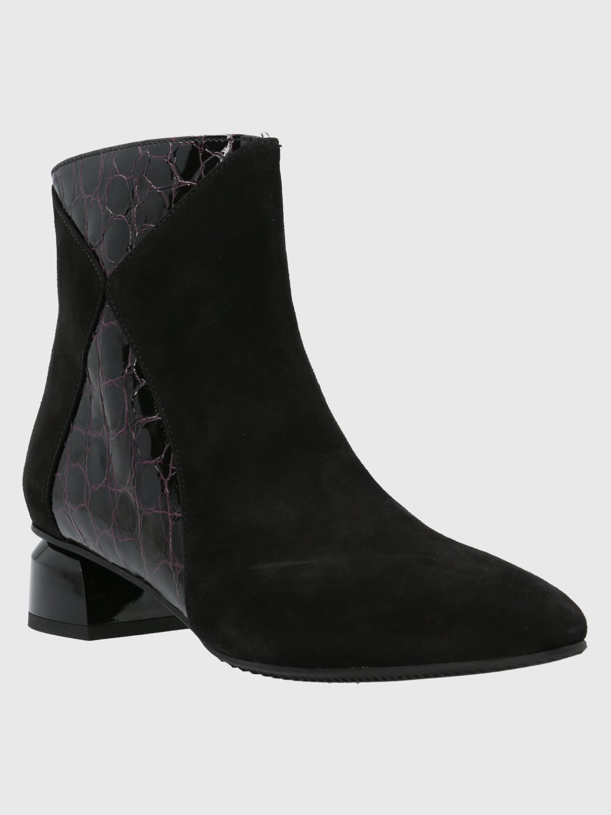 BOTÍN CUERO MUJER CARMINE NEGRO HUSH PUPPIES - 1
