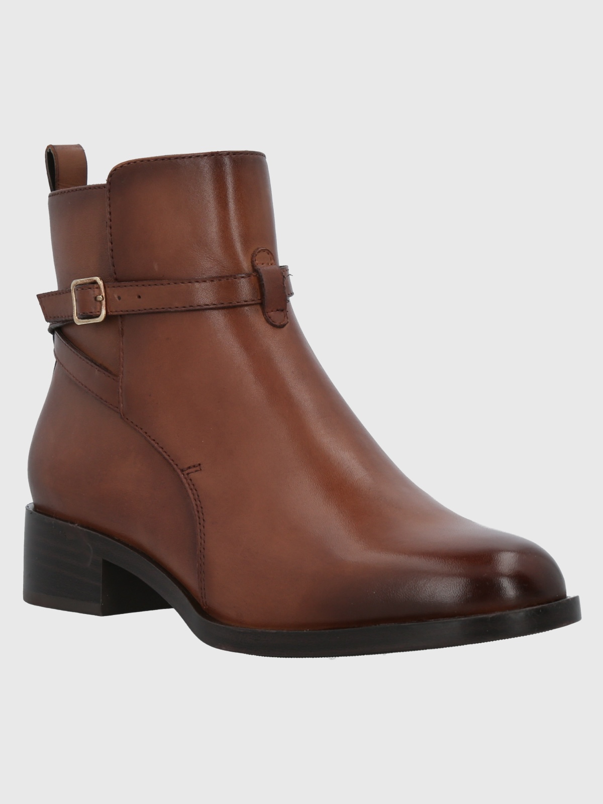 BOTÍN CUERO MUJER RONAN CAFÉ OSCURO HUSH PUPPIES - 1
