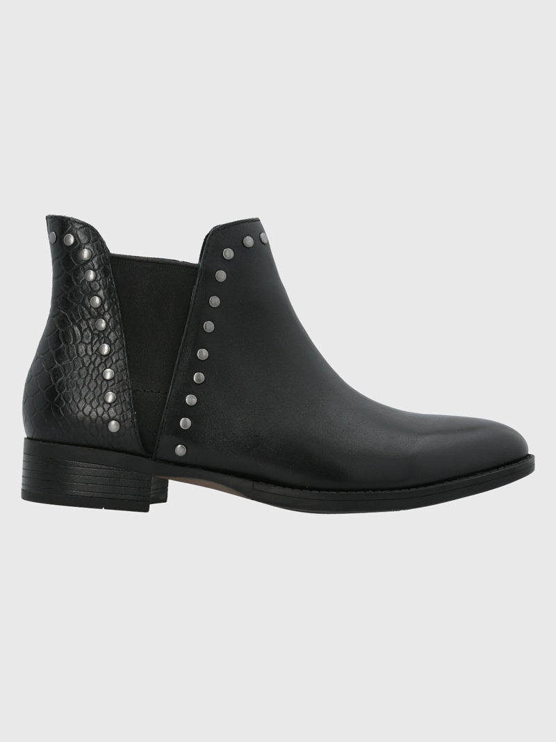 BOTIN CUERO MUJER ALVA NEGRO HUSH PUPPIES - 2