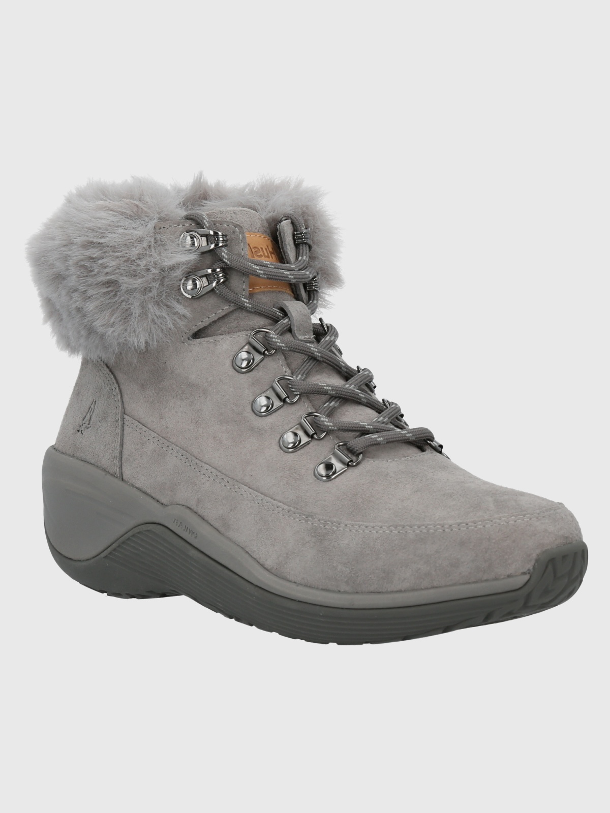 BOTÍN CUERO MUJER SPINAL RUG ALPINE GRIS HUSH PUPPIES - 1