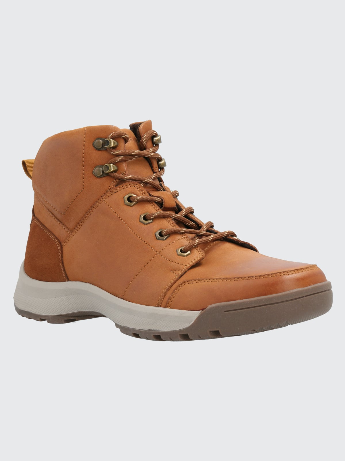 BOTÍN CUERO HOMBRE THEOBALD CAFÉ CLARO HUSH PUPPIES - 1