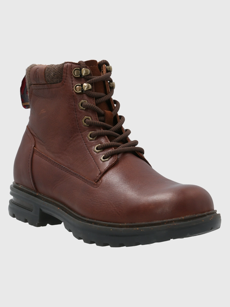 BOTIN CUERO HOMBRE ERNE CAFE  OSCURO HUSH PUPPIES - 1