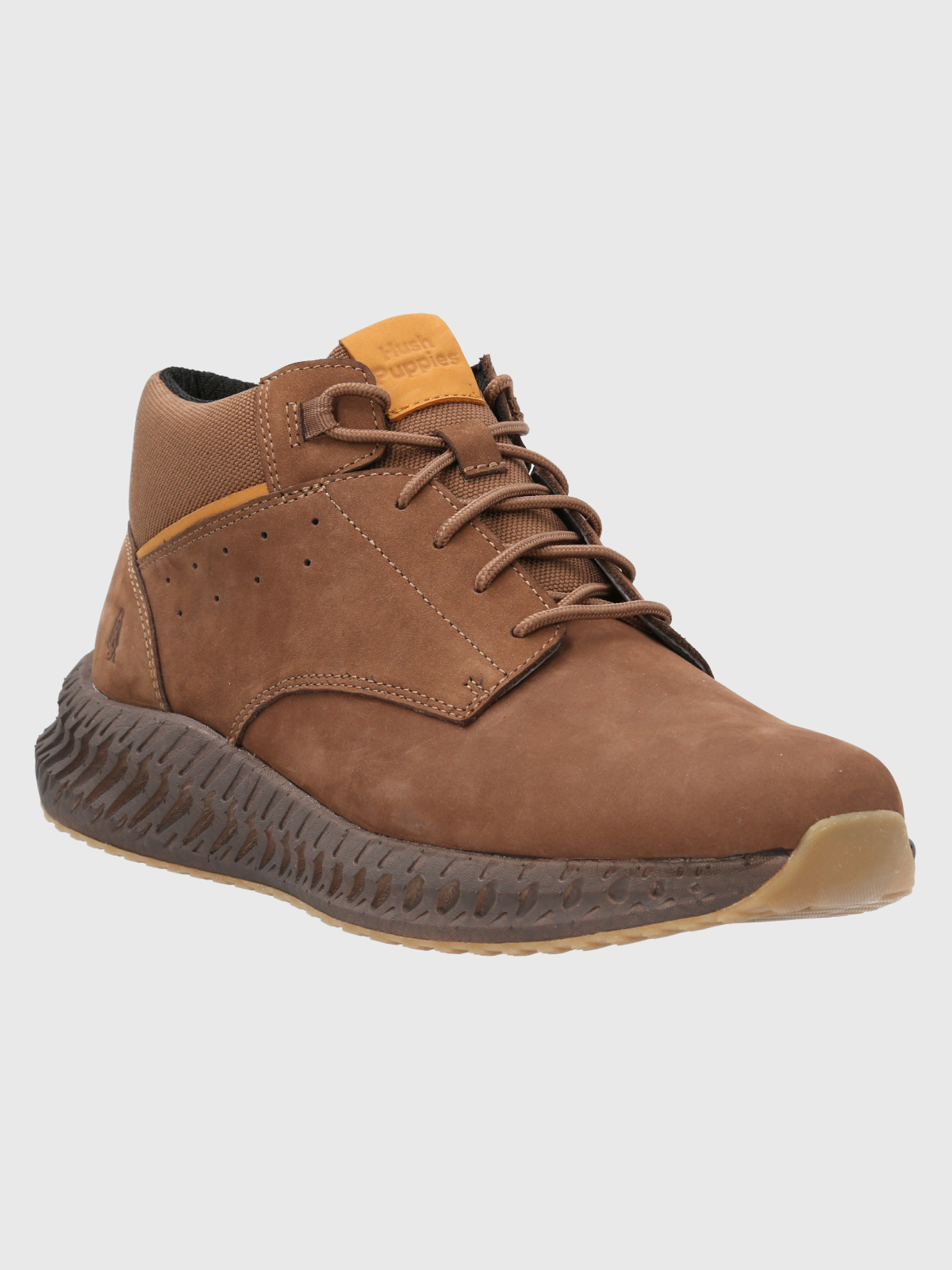 BOTÍN CUERO HOMBRE SPINAL BOOTEE CAFÉ HUSH PUPPIES - 1