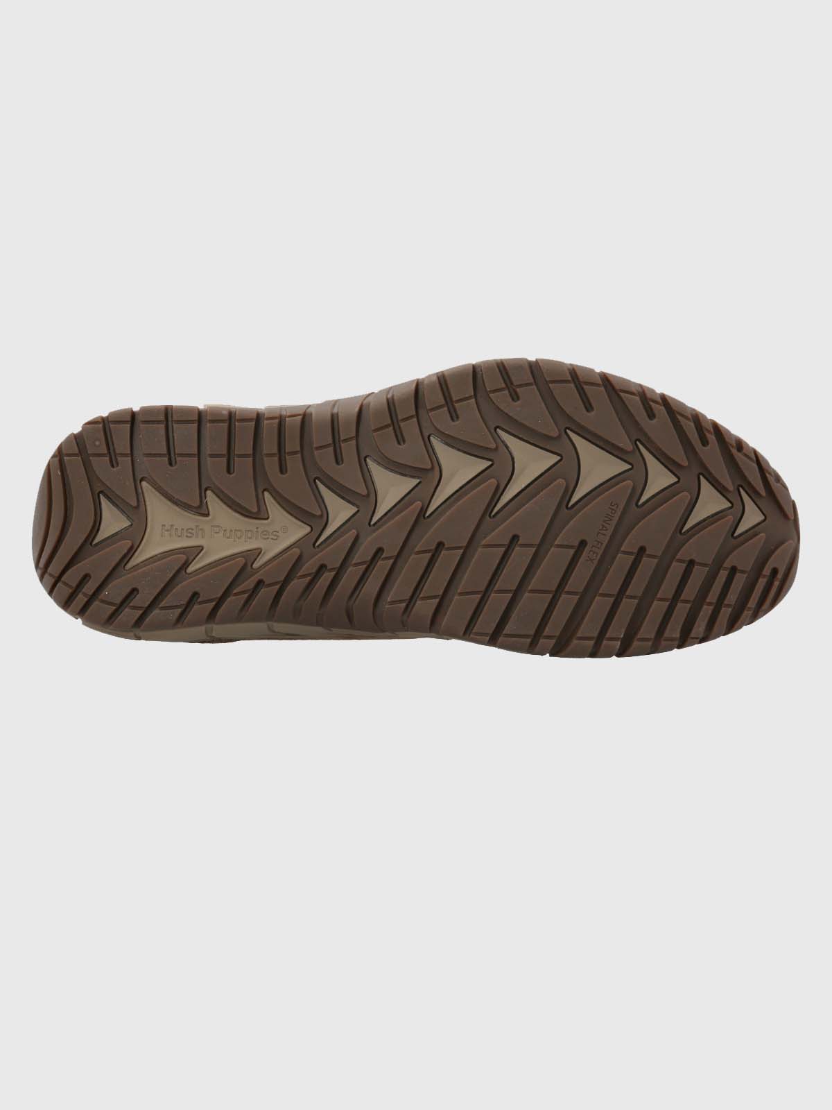 ZAPATILLA CUERO HOMBRE MORRIN CAFÉ CLARO HUSH PUPPIES - 8