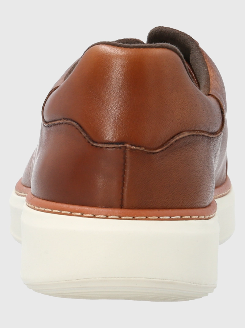 ZAPATILLA CUERO HOMBRE FORCE G CAFE  CLARO HUSH PUPPIES - 7