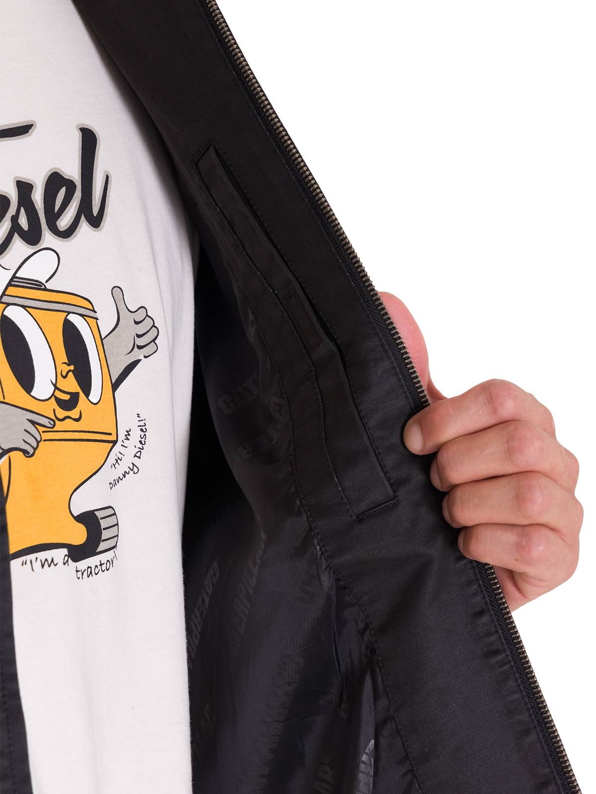 CHAQUETA CASUAL WAXED CHORE HOMBRE NEGRA CAT - 6