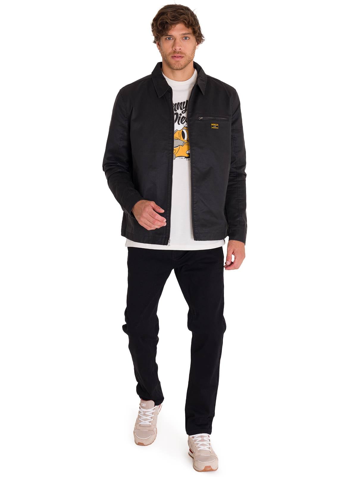 CHAQUETA CASUAL WAXED CHORE HOMBRE NEGRA CAT - 7