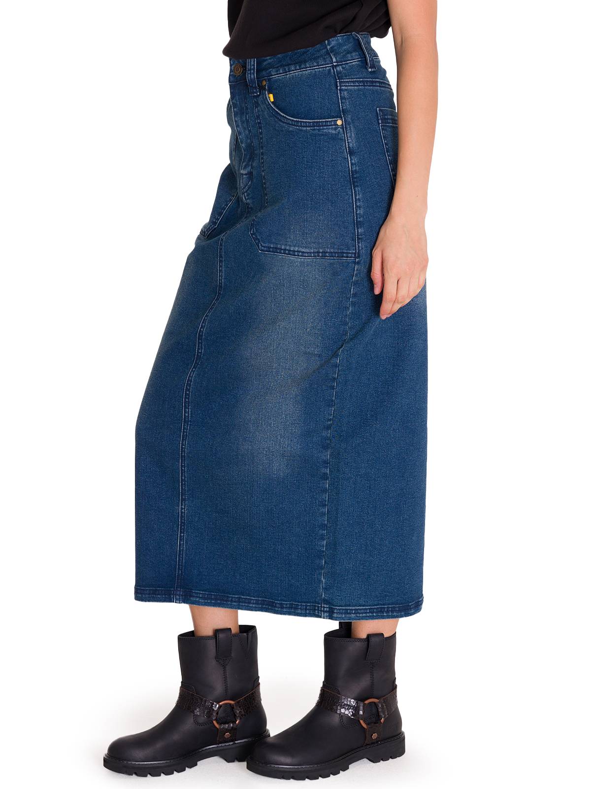 FALDA MUJER CAT DENIM CASUAL CARPENTER MAXI - 7