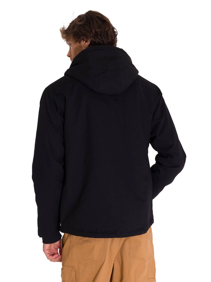 CHAQUETA ALGODÓN HOMBRE CAT NEGRO HOODED SHERPA LINED - 4
