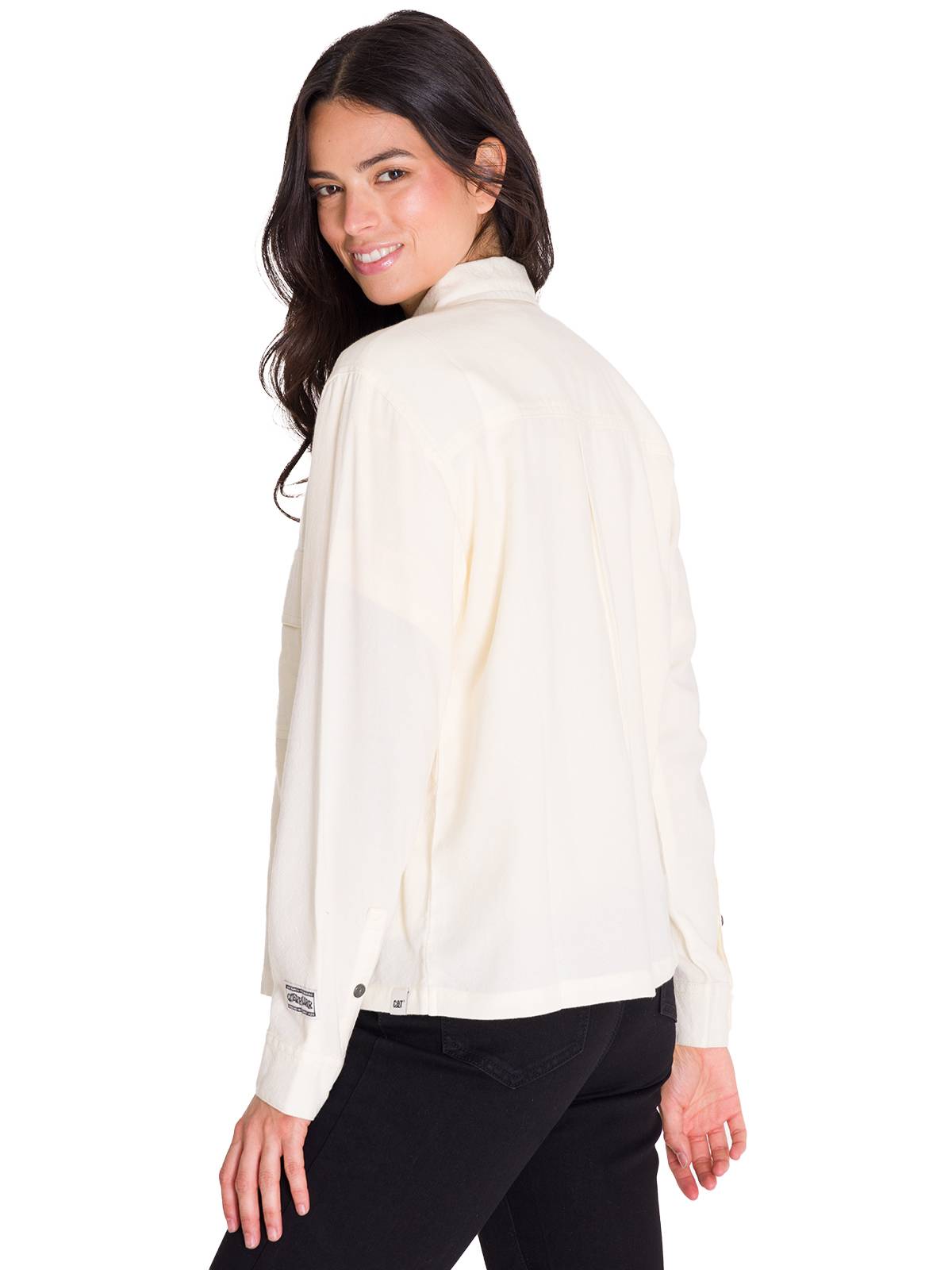 CAMISA MUJER CAT VAINILLA HERITAGE UNIFORM BOXY - 4