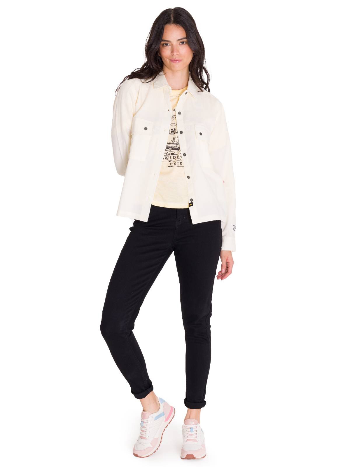 CAMISA MUJER CAT VAINILLA HERITAGE UNIFORM BOXY - 6