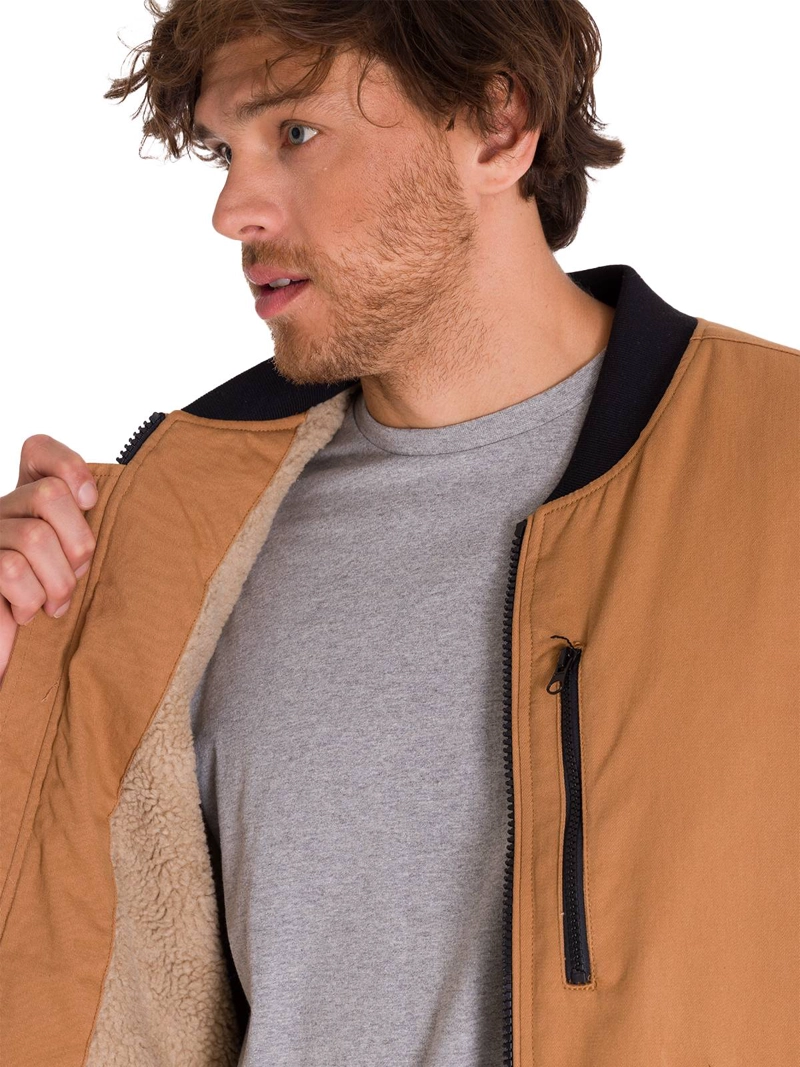 CHAQUETA SINMANGAS HOMBRE CAT CAFÉ CLARO UTILITY SHERPA - 5