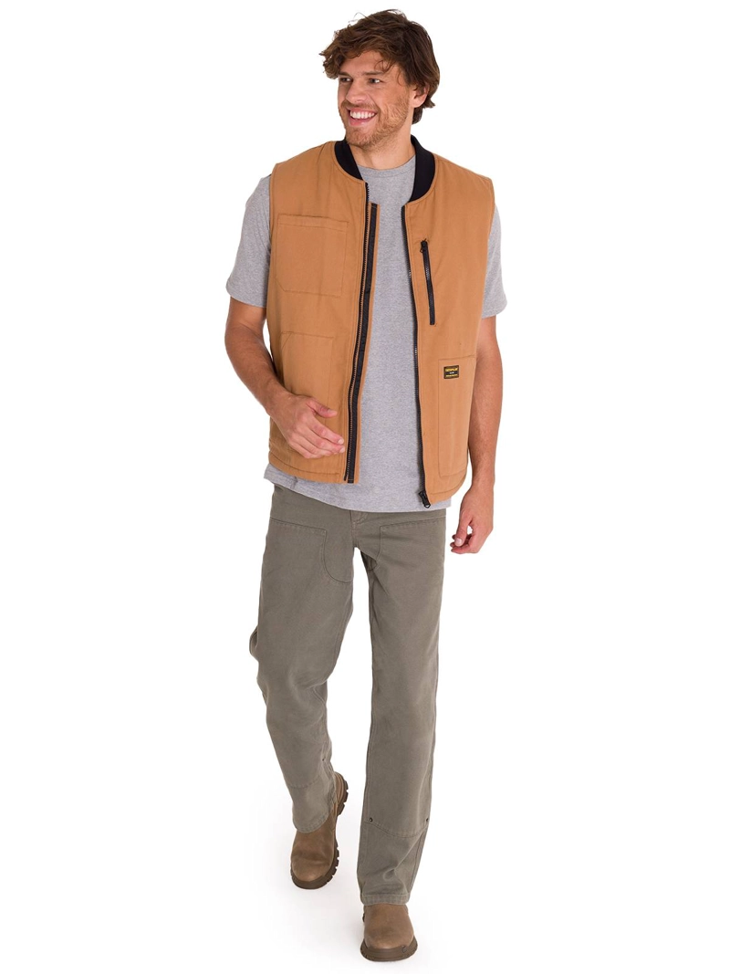 CHAQUETA SINMANGAS HOMBRE CAT CAFÉ CLARO UTILITY SHERPA - 9