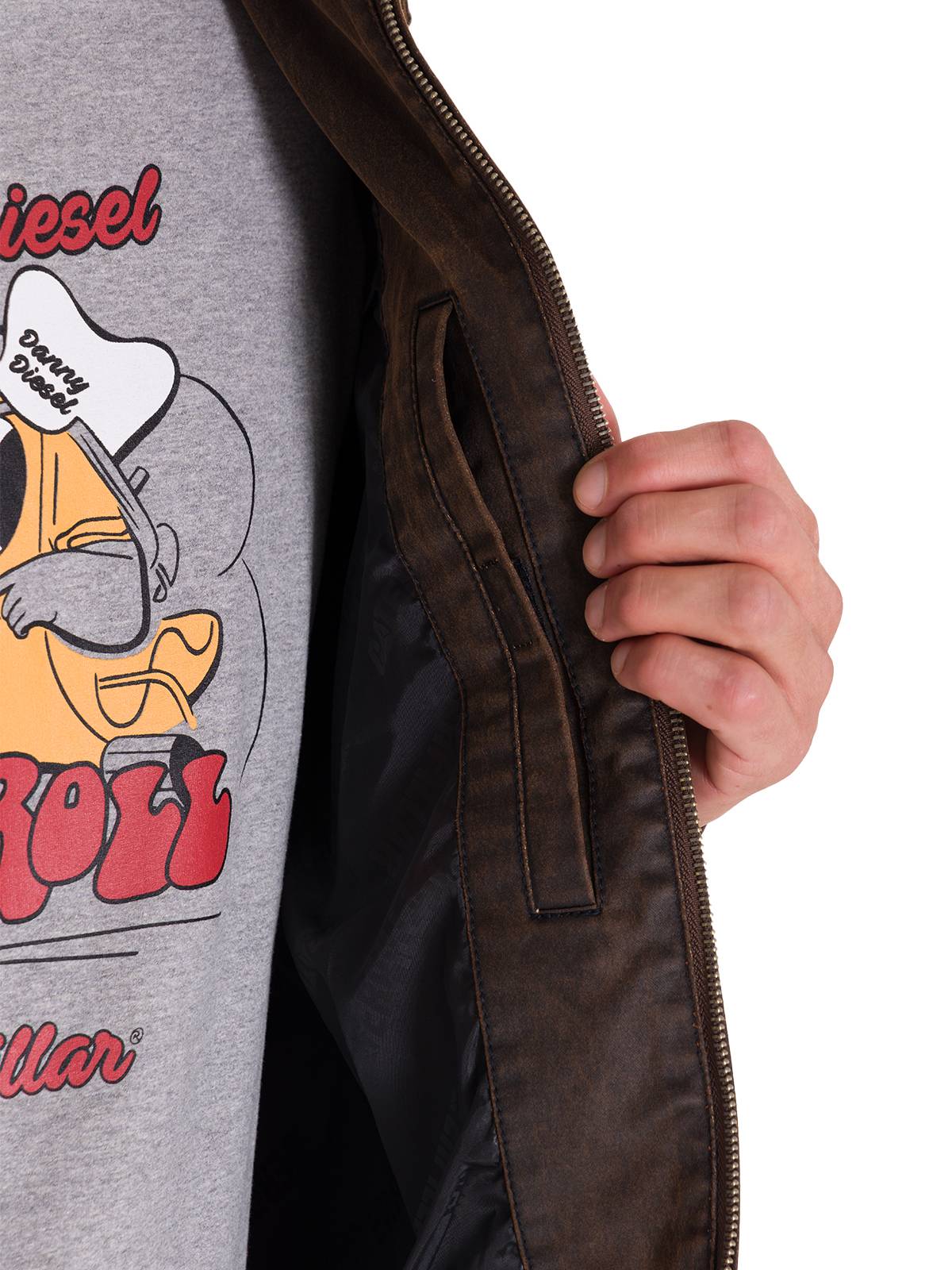 CHAQUETA CASUAL WAXED CHORE HOMBRE CAFÉ OSCURA CAT - 7