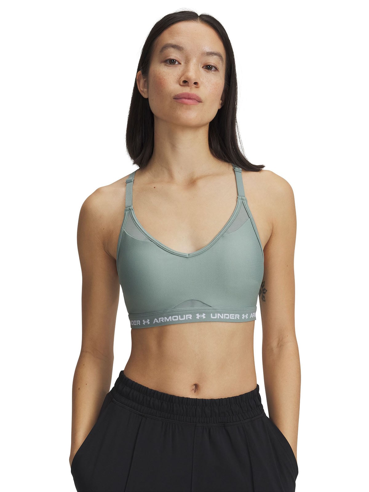 UNDER ARMOUR SOSTÉN MUJER UNDER ARMOUR VERDE DEPORTIVO CROSSBACK LOW BRA
