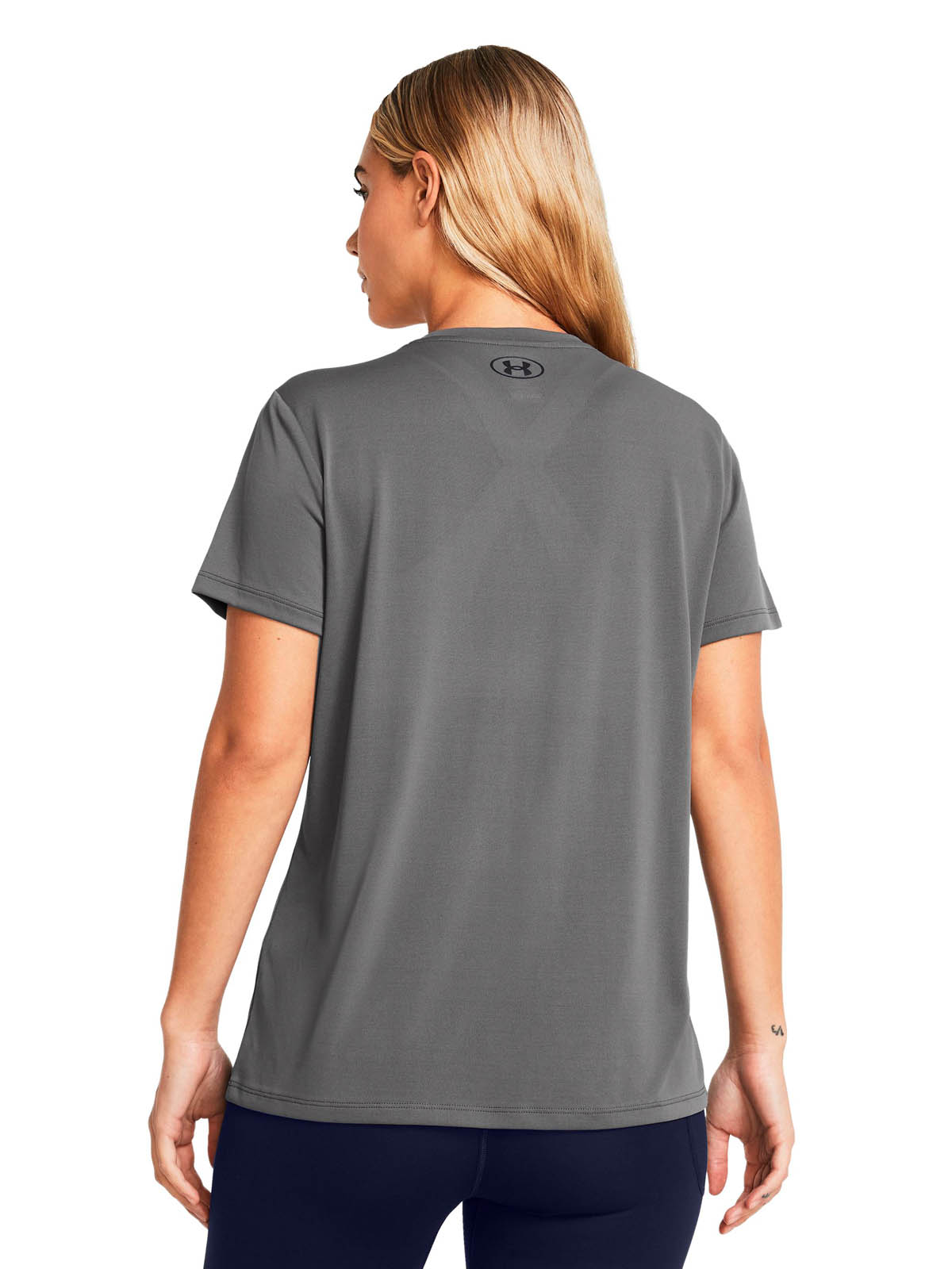 POLERA MANGA CORTA MUJER UNDER ARMOUR GRIS LAUNCH - 5