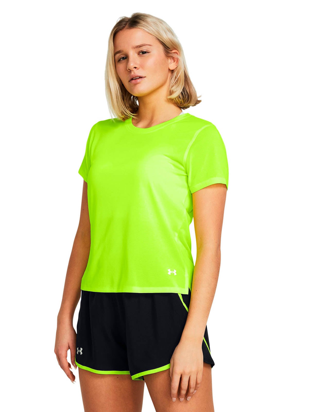 POLERA MANGA CORTA RUNNING  MUJER LAUNCH AMARILLO 
UA - 4