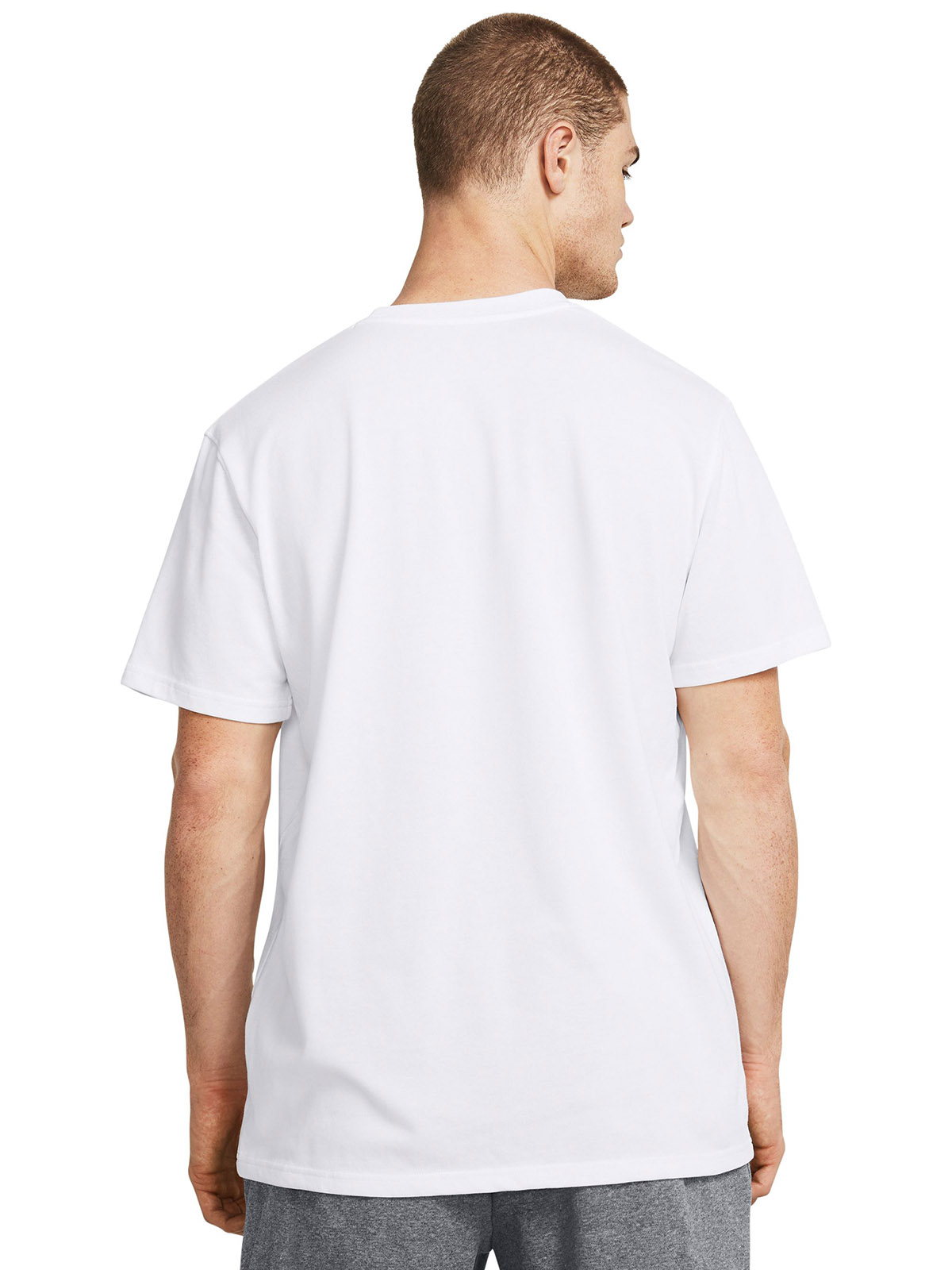 POLERA MANGA CORTA LABEL HOMBRE BLANCO UNDER ARMOUR - 5