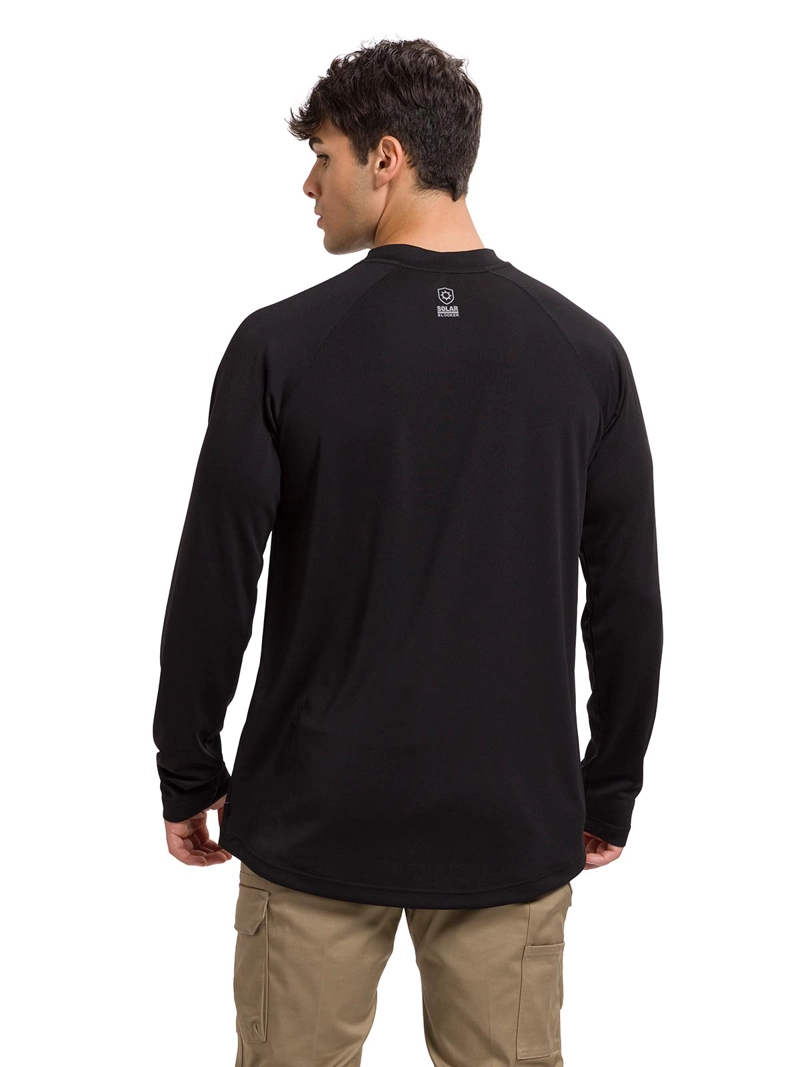 POLERA HOMBRE CAT NEGRA LIGHTWEIGHT COOLING CREW - 5