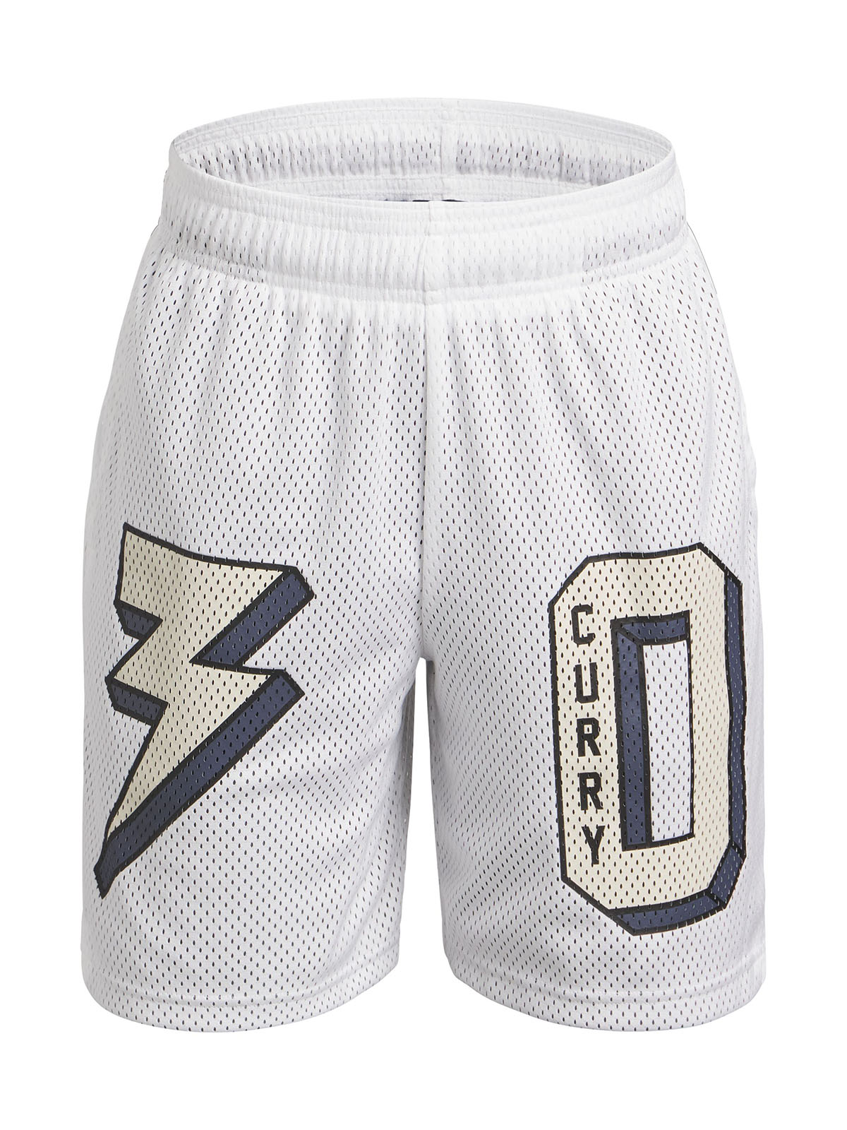 SHORT NIÑO UNDER ARMOUR BLANCO CURRY SIG - 1