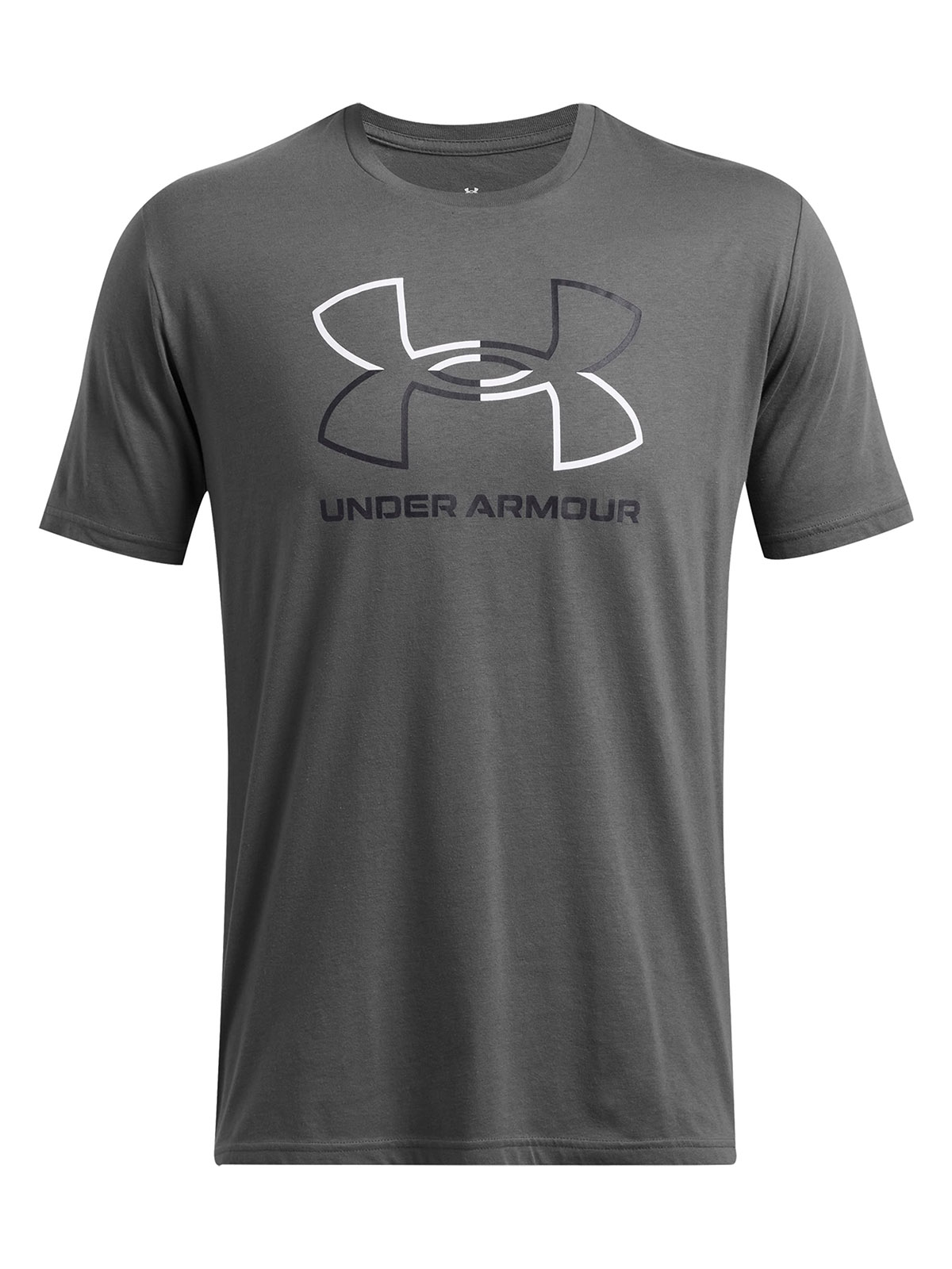 POLERA MANGA CORTA ALGODÓN HOMBRE UNDER ARMOUR GRIS FOUNDATION GL UPDATE FNDTION - 1