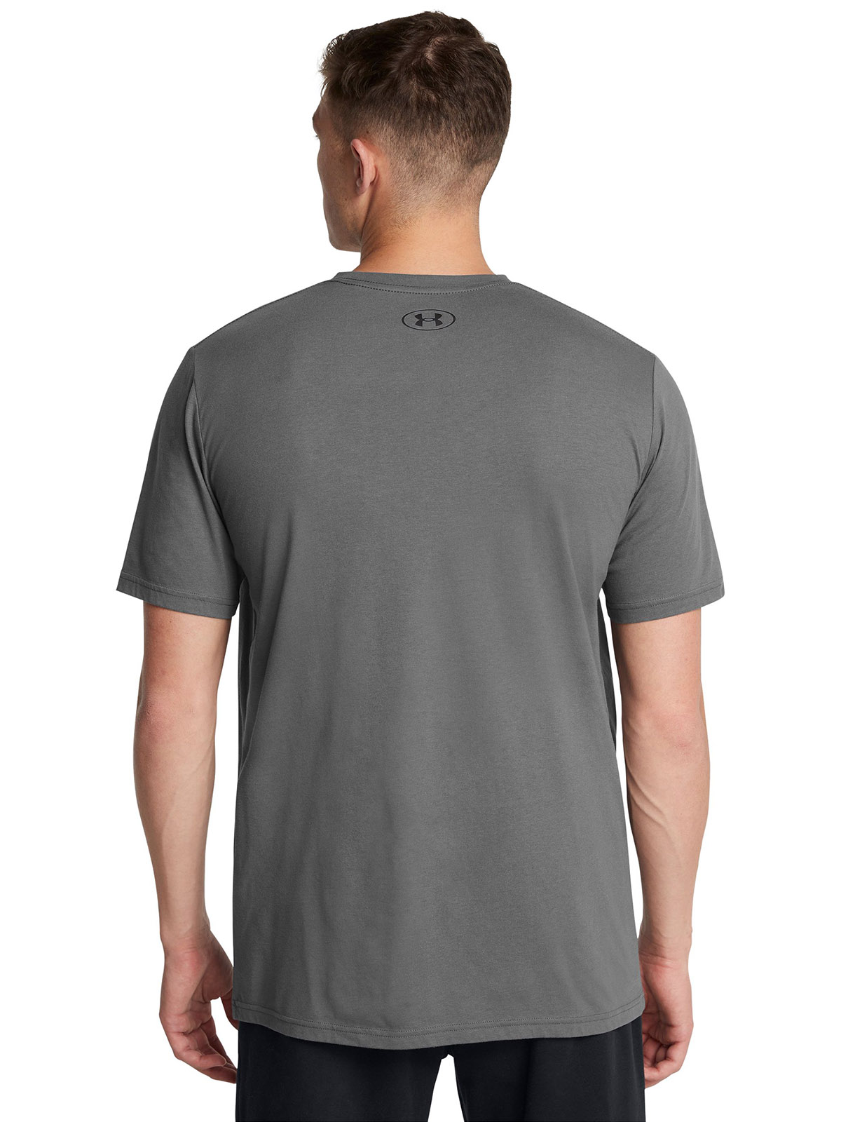 POLERA MANGA CORTA ALGODÓN HOMBRE UNDER ARMOUR GRIS FOUNDATION GL UPDATE FNDTION - 5