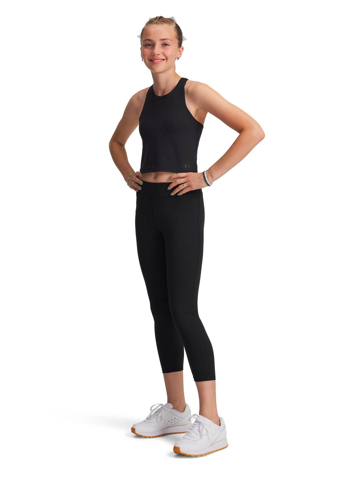 CALZAS NIÑA UNDER ARMOUR NEGRO MTN SOLID ANKLE CROP - 6