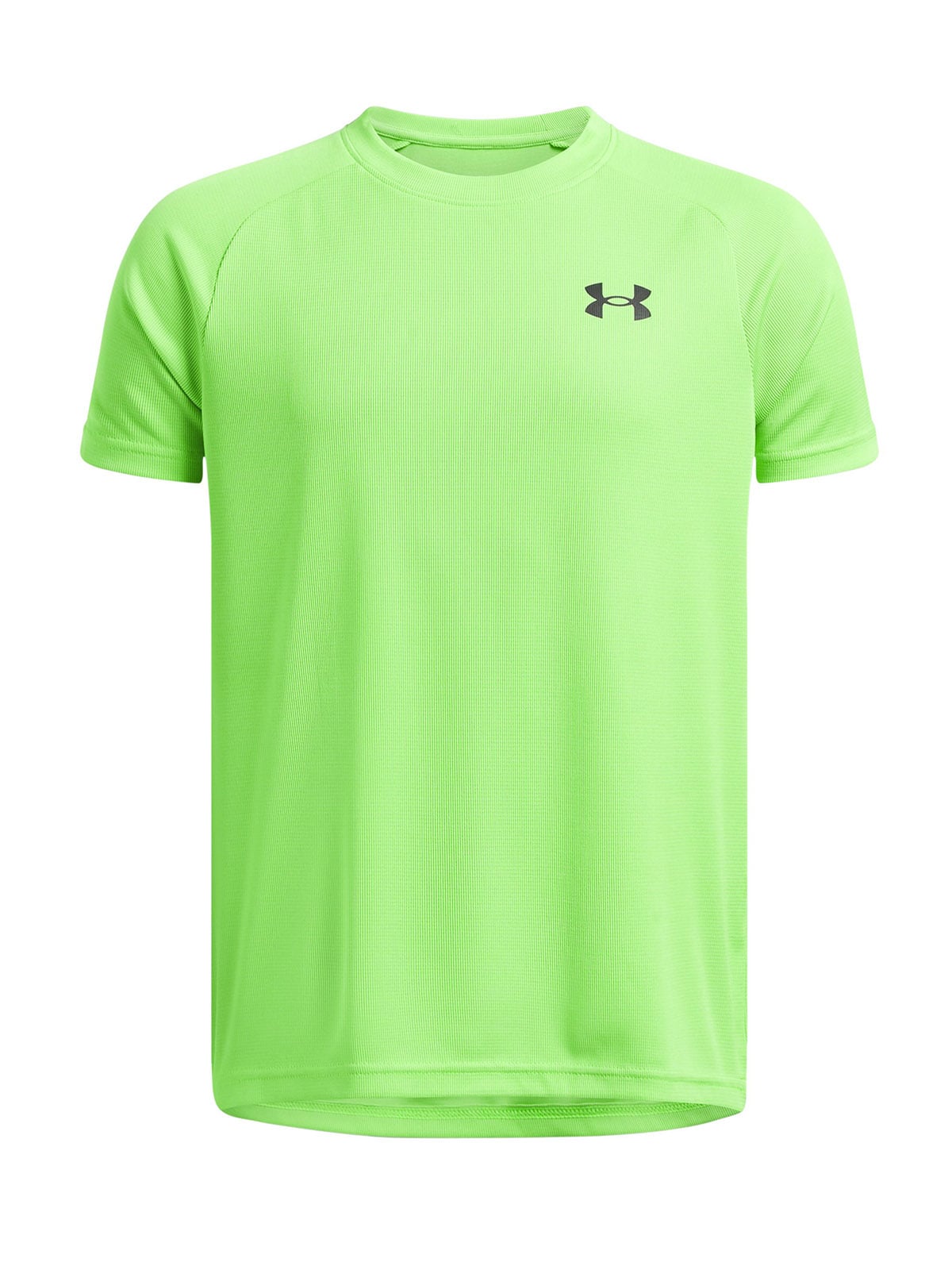 POLERA MANGA CORTA NIÑO UNDER ARMOUR VERDE TEXTURED TECH - 1