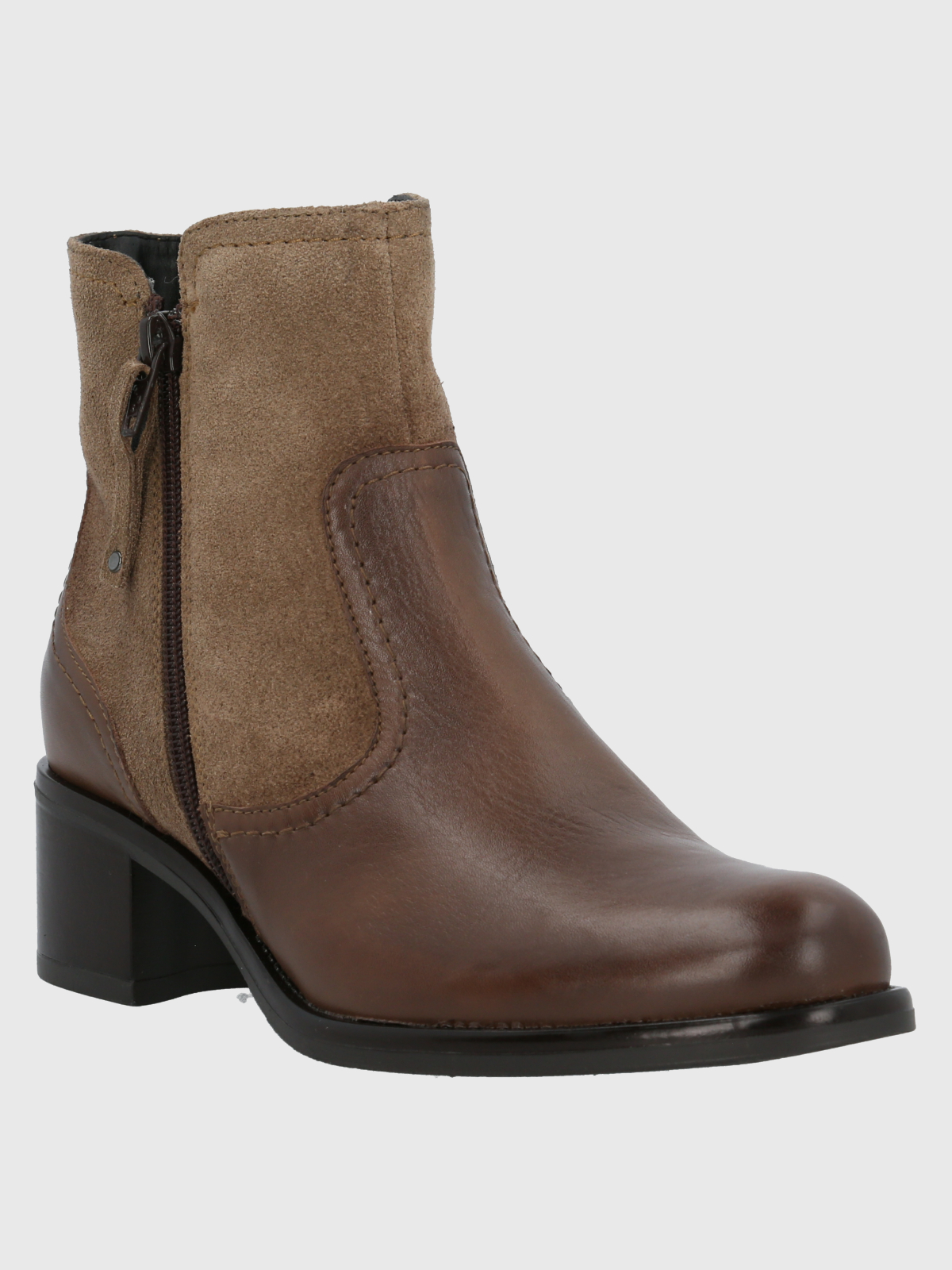 BOTÍN CUERO MUJER ELLEE TAUPE HUSH PUPPIES - 1