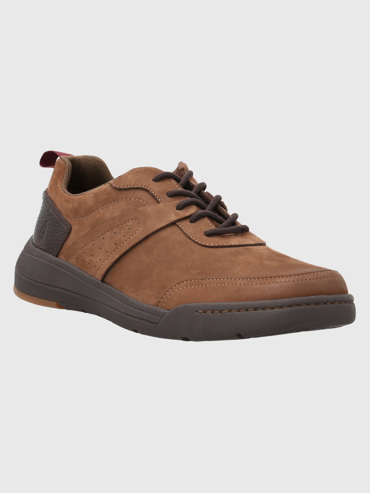 ZAPATILLA CUERO HOMBRE MOLT CAFÉ OSCURO HUSH PUPPIES - 1