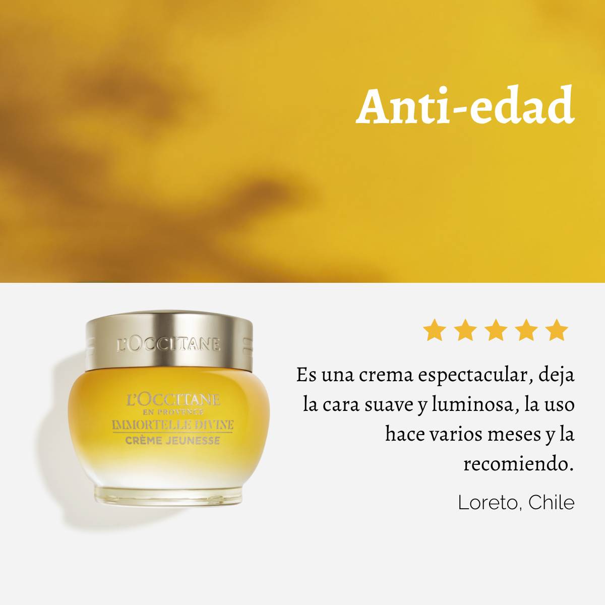 CREMA FACIAL ANTIEDAD DIVINA IMMORTELLE 50ML L'OCCITANE - 6