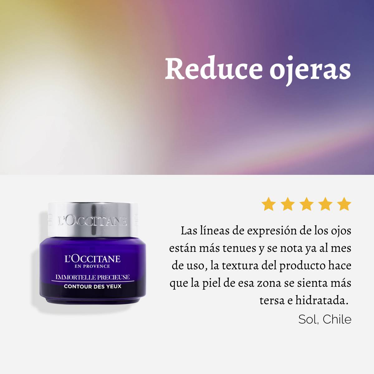 CONTORNO DE OJOS PRECIOSA IMMORTELLE 15 ML, L'OCCITANE - 5