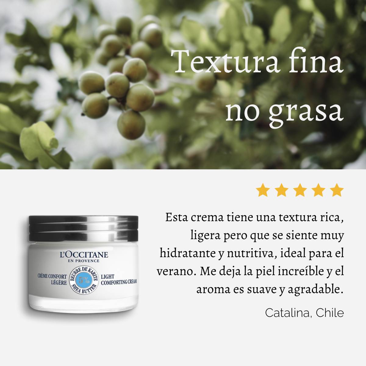 CREMA FACIAL LIGERA KARITÉ 50 ML, L'OCCITANE - 4