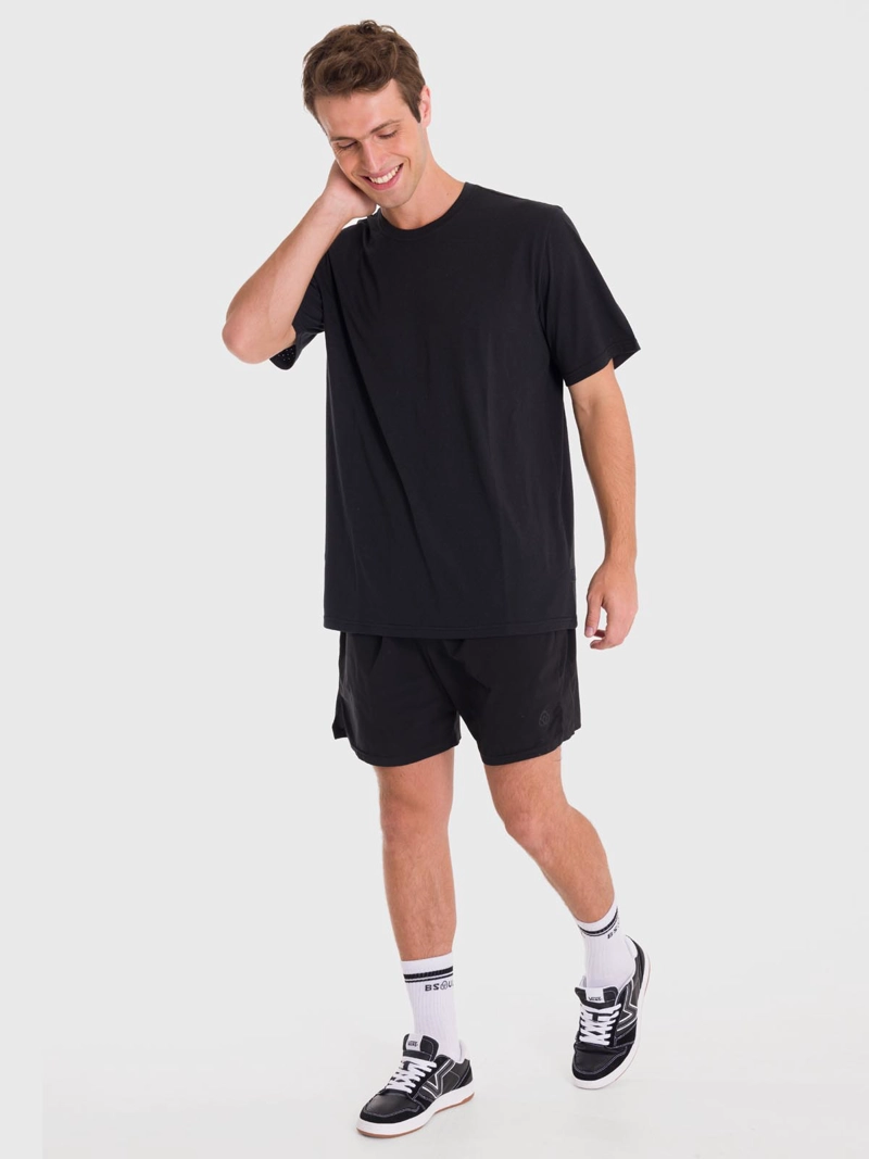 POLERA HOMBRE CREW NECK II EN COLOR NEGRO BSOUL - 2