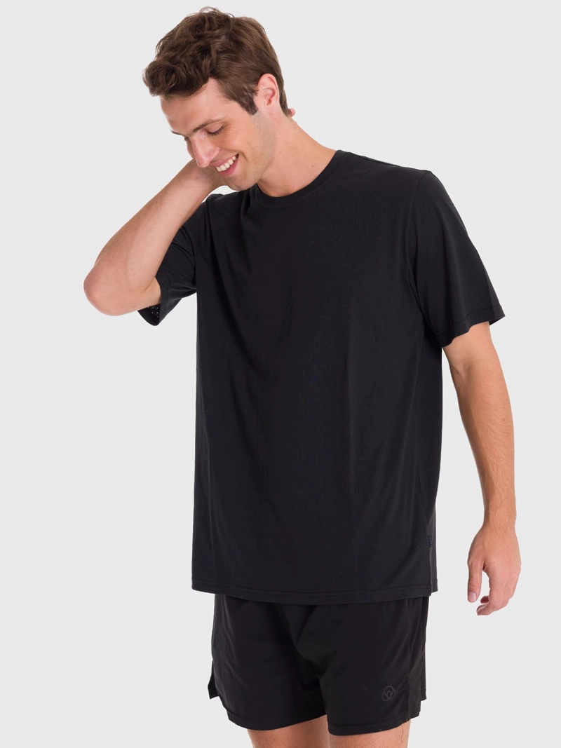 POLERA HOMBRE CREW NECK II EN COLOR NEGRO BSOUL - 5