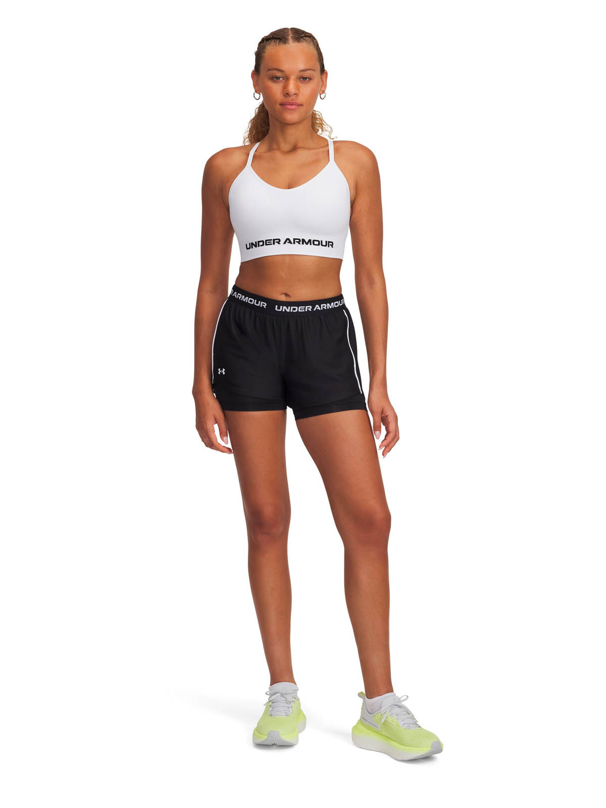 SHORT TRAINING PARA MUJER TECH PLAY UP 2-IN-1 NEGRO UA - 4