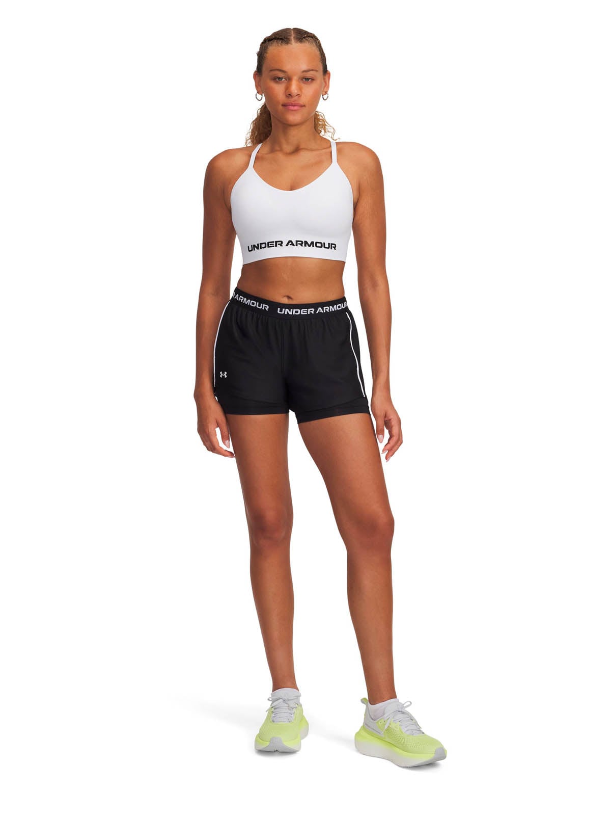 SHORT TRAINING PARA MUJER TECH PLAY UP 2-IN-1 NEGRO UA - 4