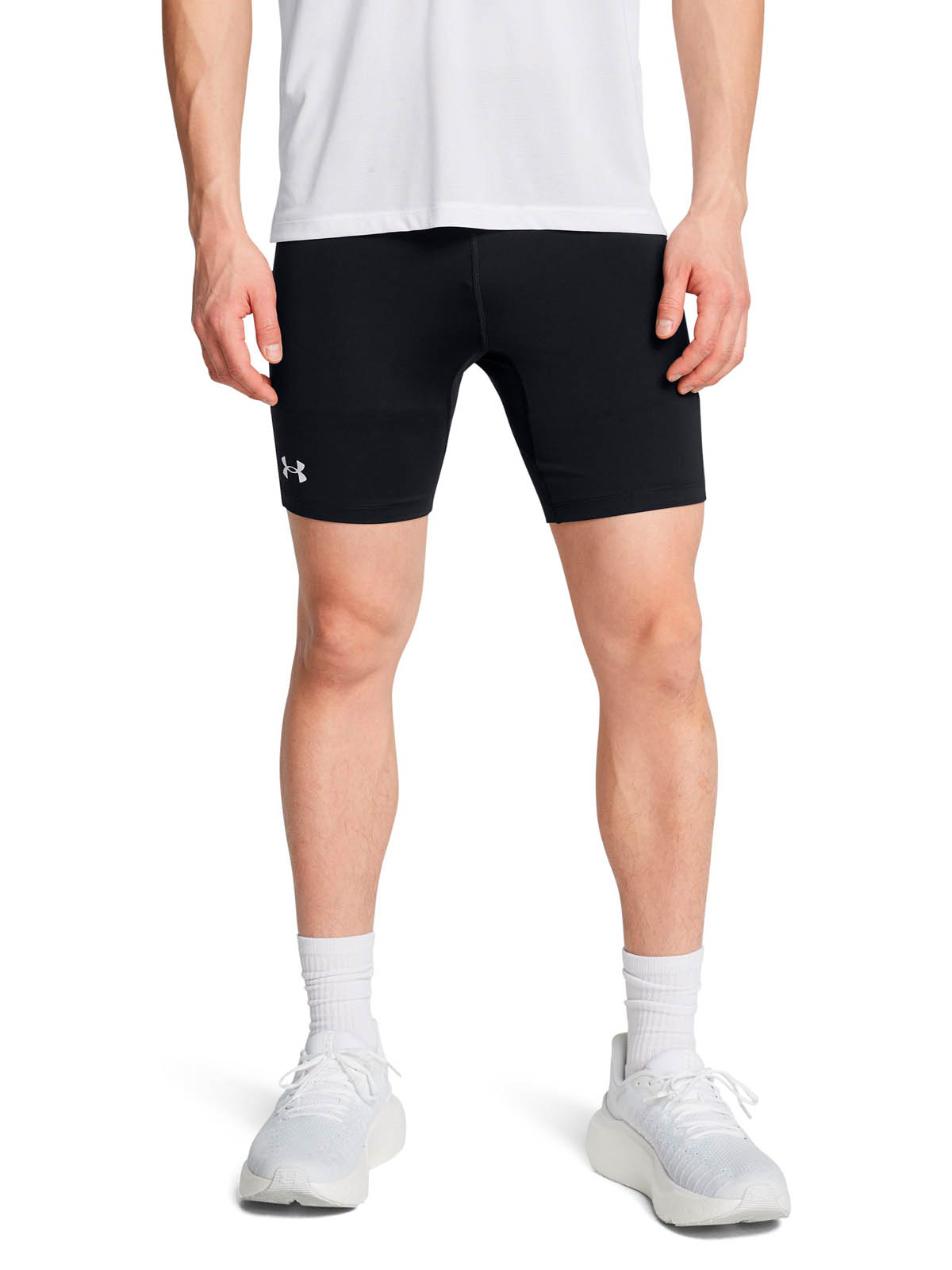 CALZA RUNNING PARA HOMBRE LAUNCH HALF TIGHTS NEGRO  UA - 4