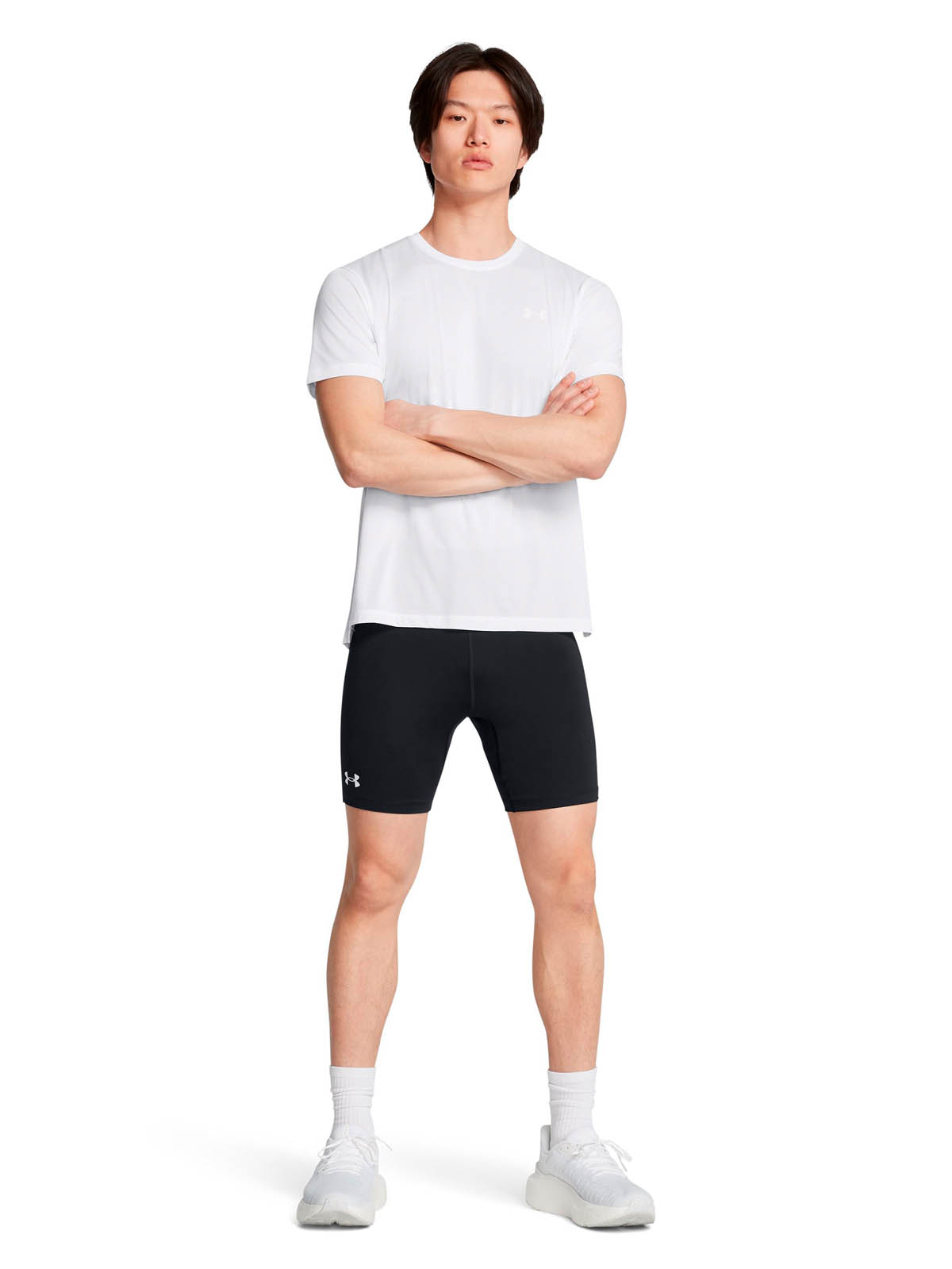 CALZA RUNNING PARA HOMBRE LAUNCH HALF TIGHTS NEGRO  UA - 6