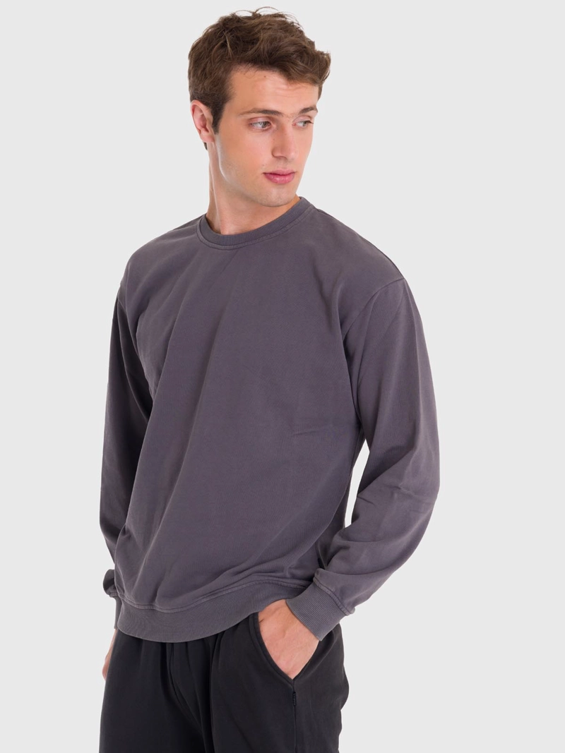 POLERON HOMBRE TERRY CREW GRIS BSOUL - 1