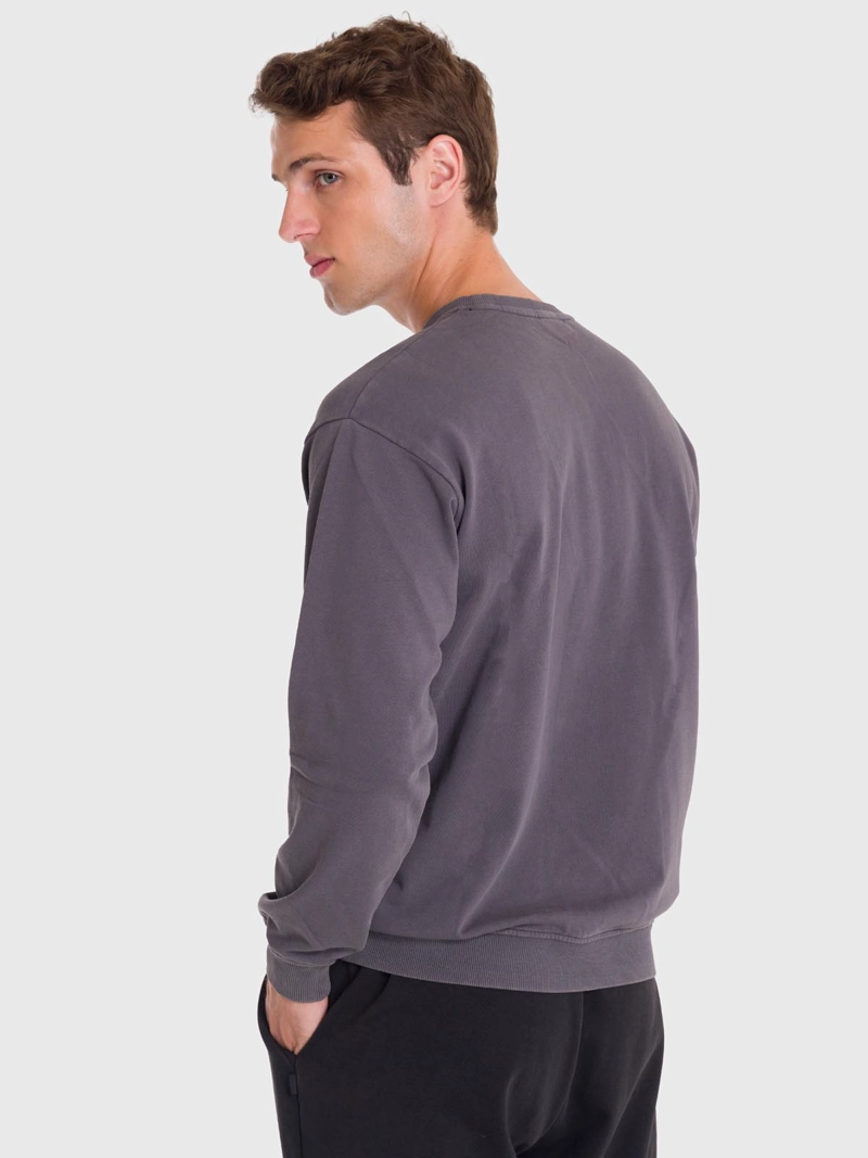 POLERON HOMBRE TERRY CREW GRIS BSOUL - 2