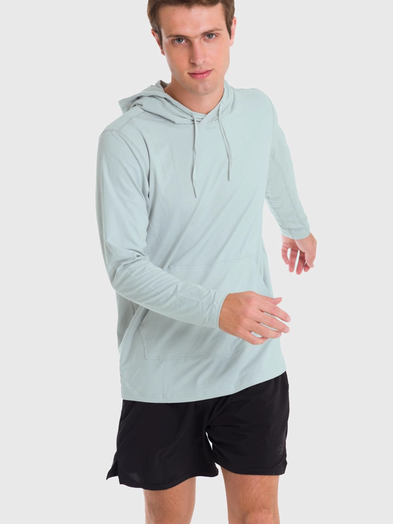 POLERON HOMBRE HOODIE BASE LAYER GRIS BSOUL - 2