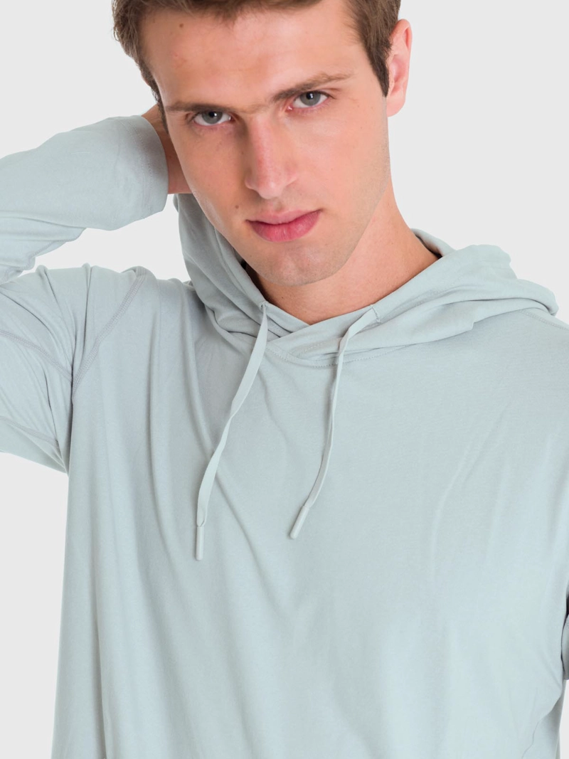 POLERON HOMBRE HOODIE BASE LAYER GRIS BSOUL - 6