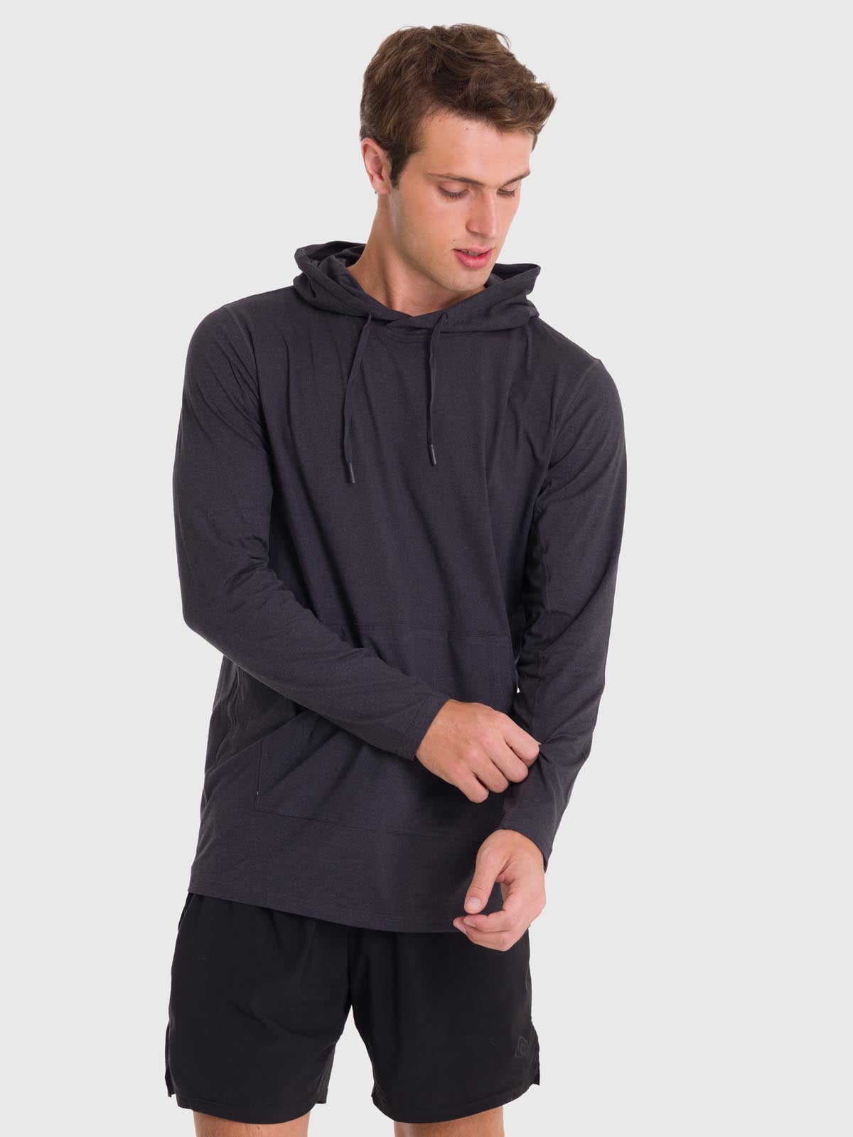 POLERÓN HOMBRE HOODIE BASE LAYER NEGRO BSOUL - 2