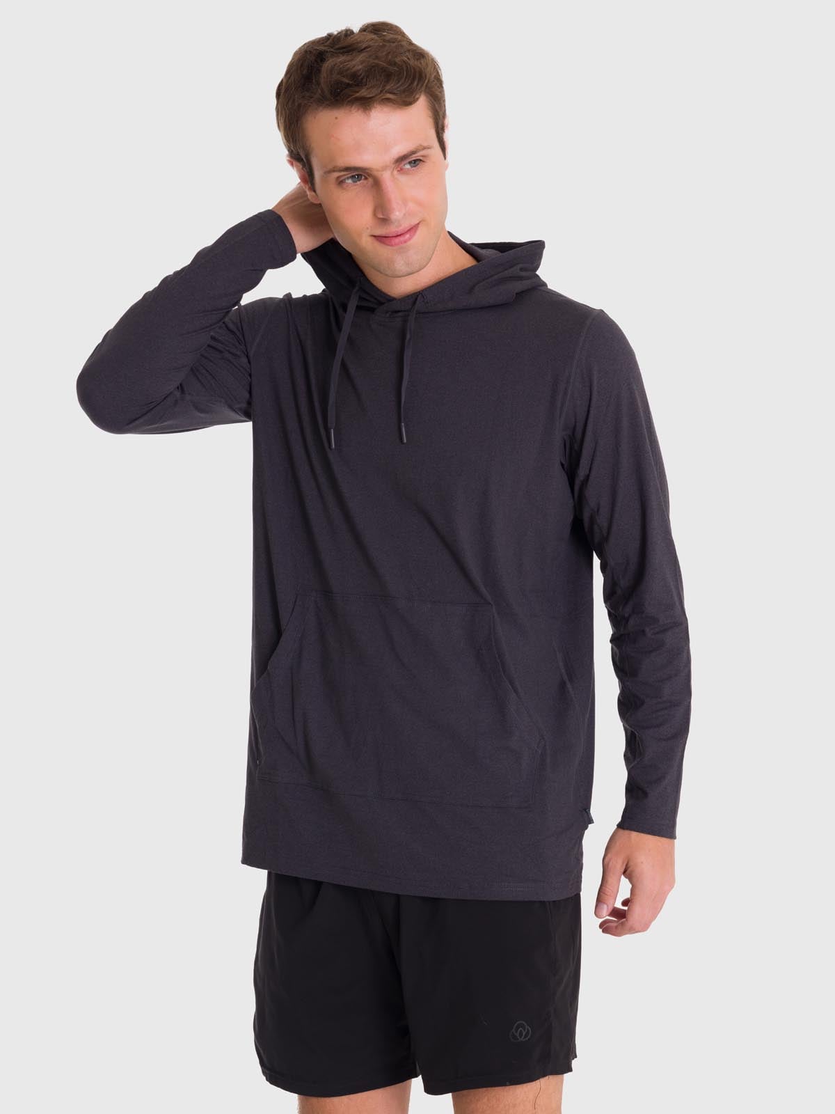 POLERÓN HOMBRE HOODIE BASE LAYER NEGRO BSOUL - 4