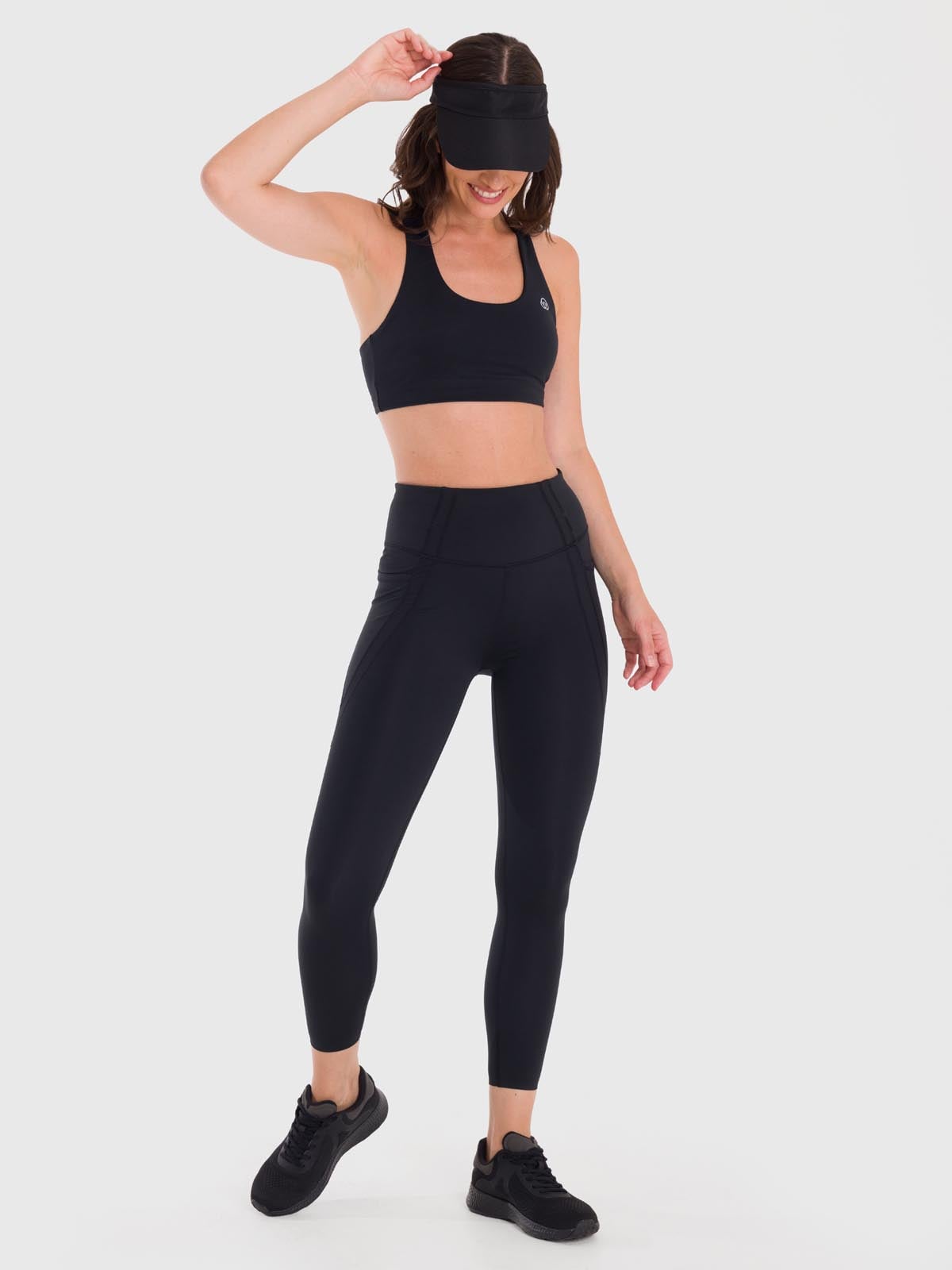 CALZA MUJER ANKLE LEGG MACA NEGRA BSOUL - 1