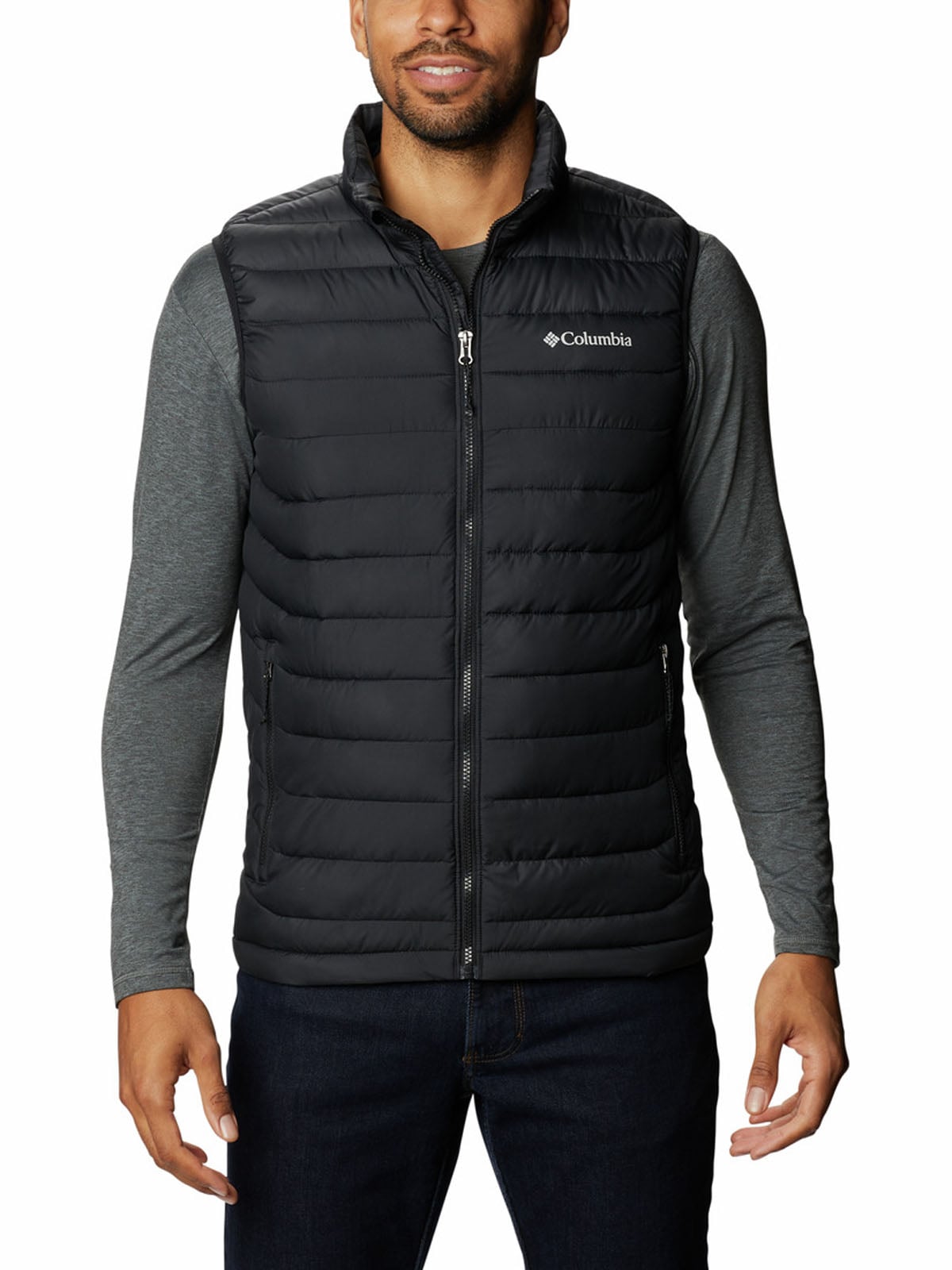 PARKA SIN MANGAS HOMBRE POWDER LITE II NEGRO COLUMBIA - 1