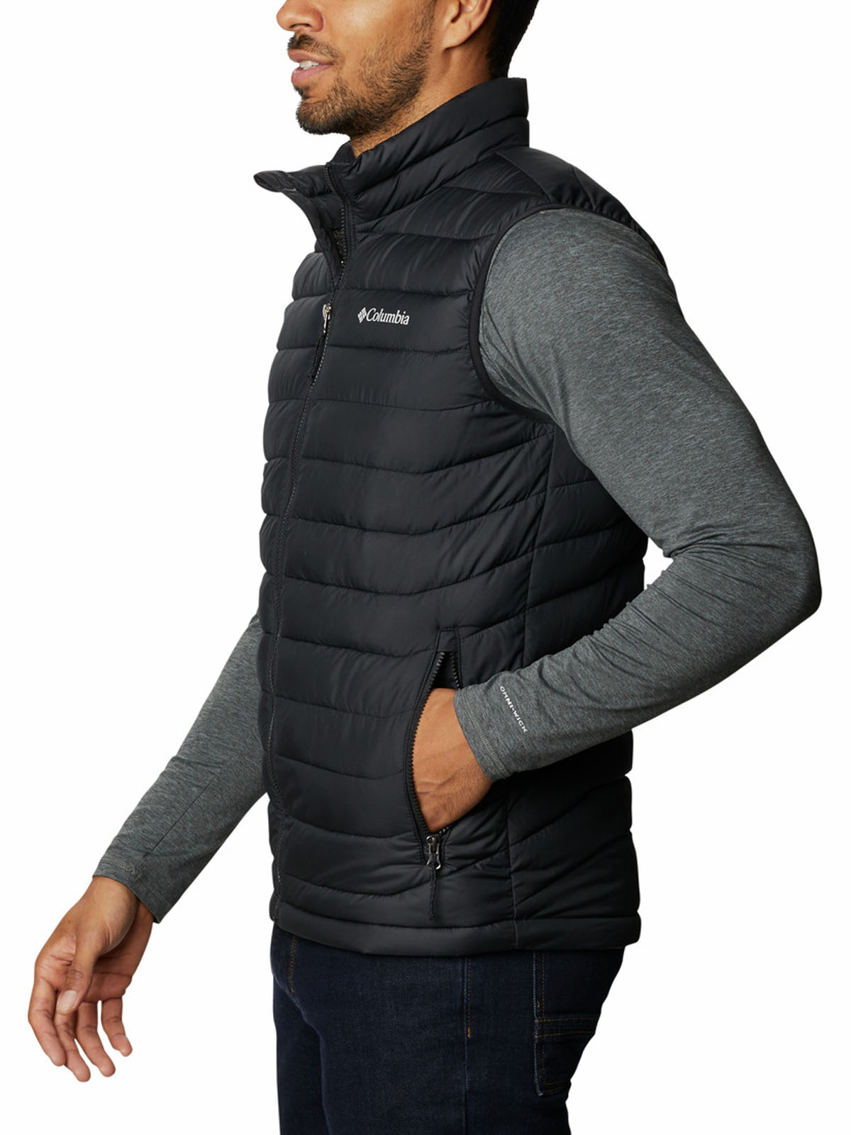 PARKA SIN MANGAS HOMBRE POWDER LITE II NEGRO COLUMBIA - 2