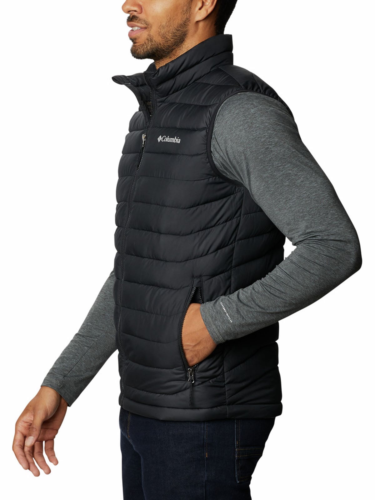 PARKA SIN MANGAS HOMBRE POWDER LITE II NEGRO COLUMBIA - 2