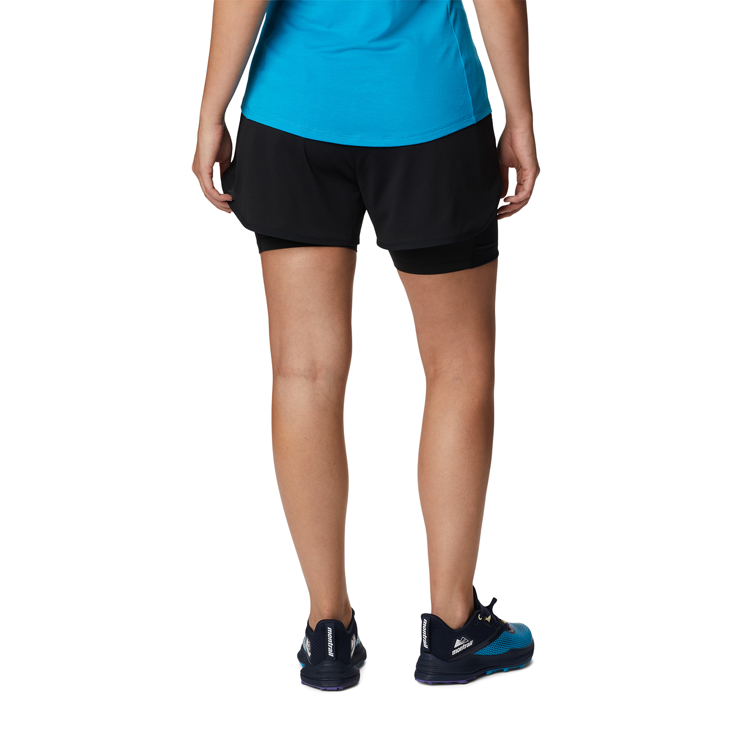SHORT MUJER W ENDLESS TRAIL 2N1 NEGRO COLUMBIA - 4